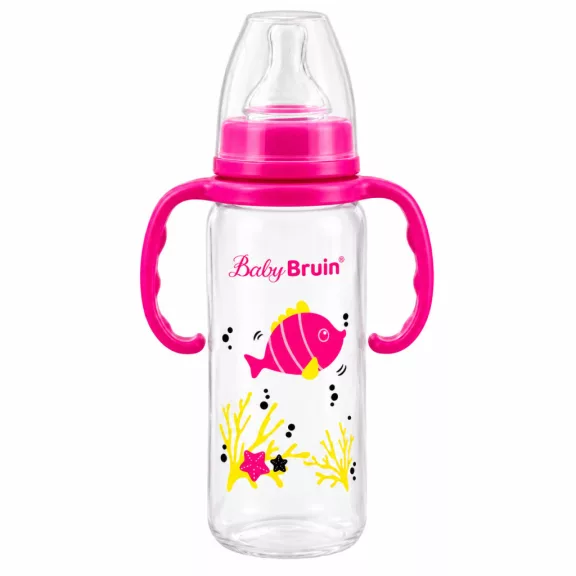 Baby Bruin Cumisüveg széles PP fogóval 240 ml Baby Bruin Cumisüveg széles PP fogóval 240 ml