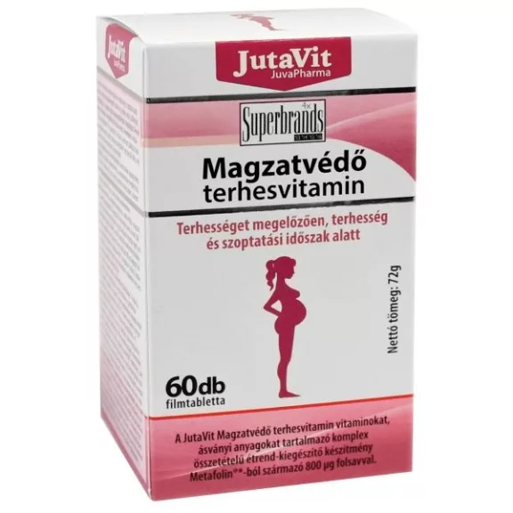 JutaVit Magzatvédő terhesvitamin filmtabletta 60 db JutaVit Magzatvédő terhesvitamin filmtabletta 60 db