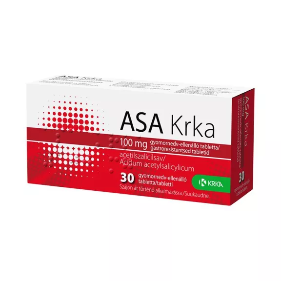 ASA KRKA 100MG GYNEDV.ELL.TABL. 30X ASA KRKA 100MG GYNEDV.ELL.TABL. 30X