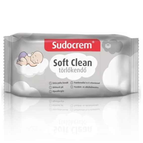 Sudocrem Soft Clean Törlőkendő 55x Sudocrem Soft Clean Törlőkendő 55x