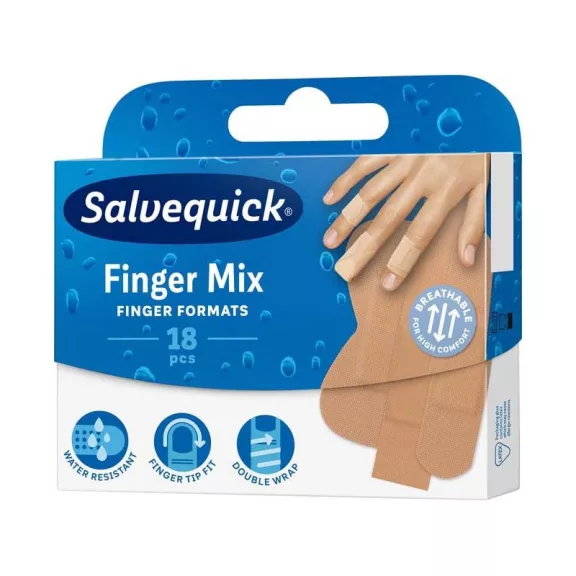 Salvequick finger mix sebtapasz 18 db Salvequick finger mix sebtapasz 18 db