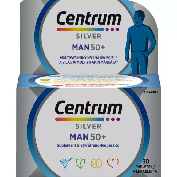 Centrum Férfiaknak 50+ A-Z filmtabletta 30 db Centrum Férfiaknak 50+ A-Z filmtabletta 30 db