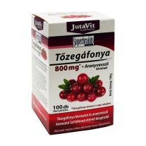 JutaVit Tőzegáfonya Aranyvessző 800 mg Tabletta 100 db