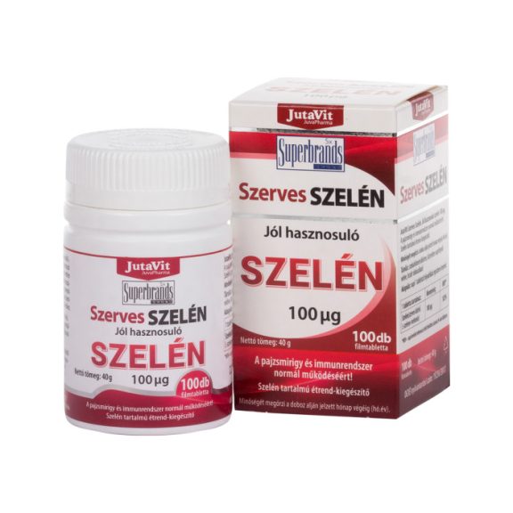 JutaVit Szerves Szelén Filmtabletta 100 db JutaVit Szerves Szelén Filmtabletta 100 db