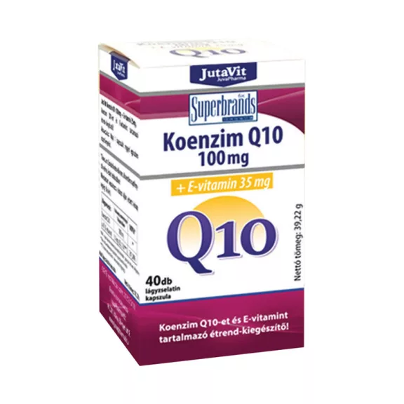 JutaVit Koenzim Q10 100 mg kapszula 40 db JutaVit Koenzim Q10 100 mg kapszula 40 db