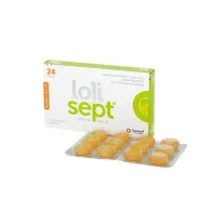 Lolisept 3 mg narancs-méz ízű szopogató tabletta 24 db