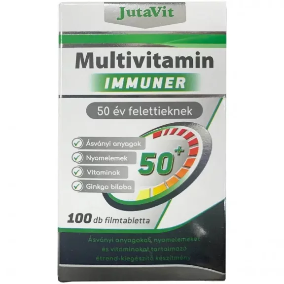 JutaVit Multivitamin Immuner Senior 50+ tabletta 100 db JutaVit Multivitamin Immuner Senior 50+ tabletta 100 db