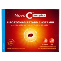   Novo C Komplex Liposzómás Retard C-Vitamin +D3 +Cink Lágykapszula 60X