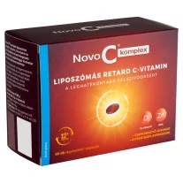   Novo C Komplex Liposzómás Retard C-Vitamin +D3 +Cink Lágykapszula 60X