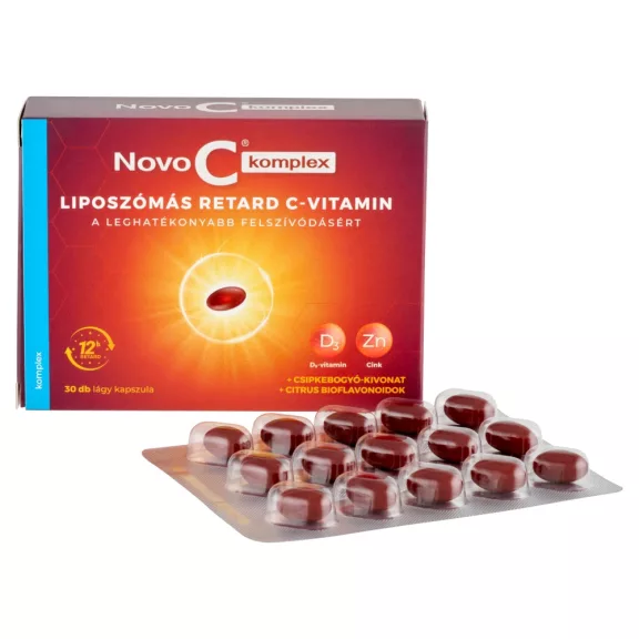 Novo C Komplex Liposzómás C-Vitamin+D3-Vitamin+Zn Kapszula 30X Novo C Komplex Liposzómás C-Vitamin+D3-Vitamin+Zn Kapszula 30X