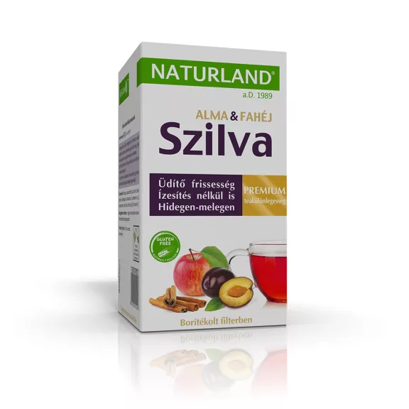 Naturland prémium szilvás + almás + fahéjas tea 20 db Naturland prémium szilvás + almás + fahéjas tea 20 db