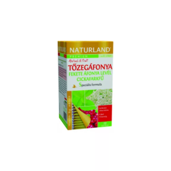 Naturland prémium tőzegáfonya + fekete áfonya levél + cickafarkfű 20 db Naturland prémium tőzegáfonya + fekete áfonya levél + cickafarkfű 20 db