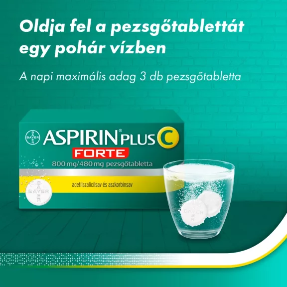 ASPIRIN PLUS C FORTE 800MG/480MG PEZSGOTABL. 20X