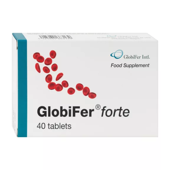 GlobiFer Forte Vastartalmú étrend-Kiegészítő tabletta 40 db GlobiFer Forte Vastartalmú étrend-Kiegészítő tabletta 40 db