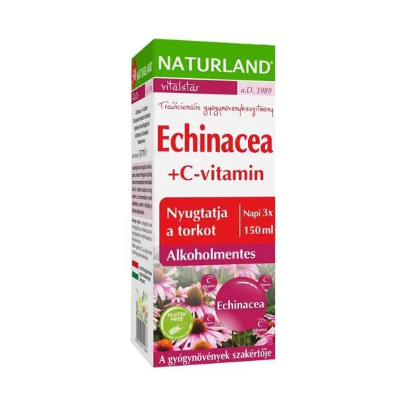 Naturland Echinacea + C-vitamin folyadék 150 ml Naturland Echinacea + C-vitamin folyadék 150 ml