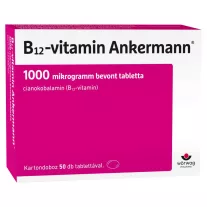 B12-vitamin Ankermann 1000 mikrogramm bevont tabletta 50 db