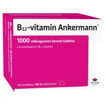 B12-vitamin Ankermann 1000 mikrogramm bevont tabletta 100 db