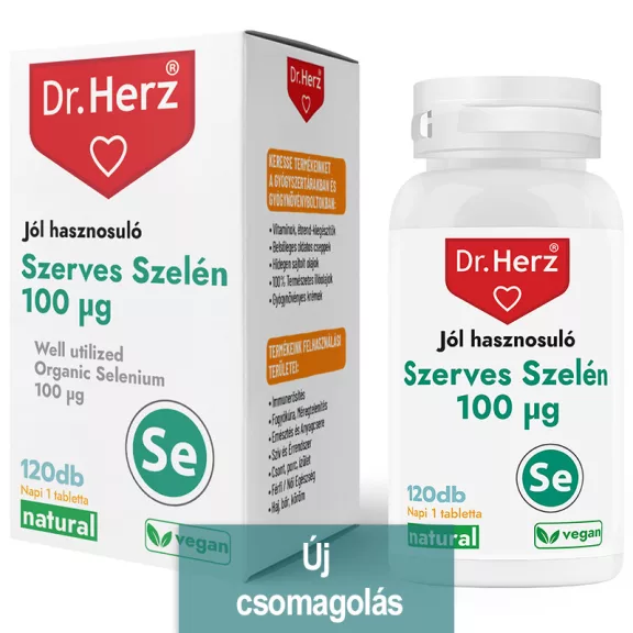 Dr. Herz Szerves Szelén 100 µg 120 db Dr. Herz Szerves Szelén 100 µg 120 db