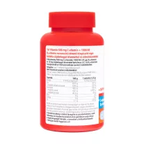   1×1 Vitamin C-vitamin 500 mg + D3-vitamin 1000 NE narancs ízű étrend-kiegészítő rágótabletta csipkebogyóval 60 db