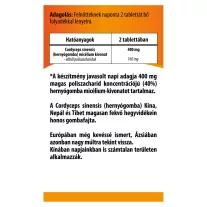 BioCo Cordyceps 400 Hernyógomba Kivonat 90 db