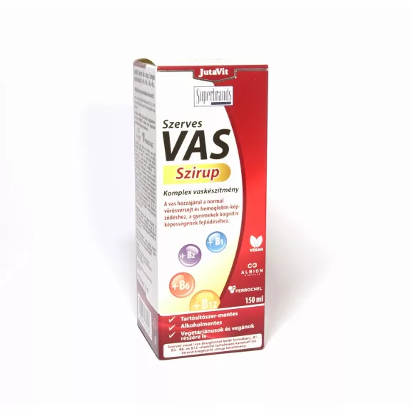 JUTAVIT SZERVES VAS SZIRUP 150ML JUTAVIT SZERVES VAS SZIRUP 150ML