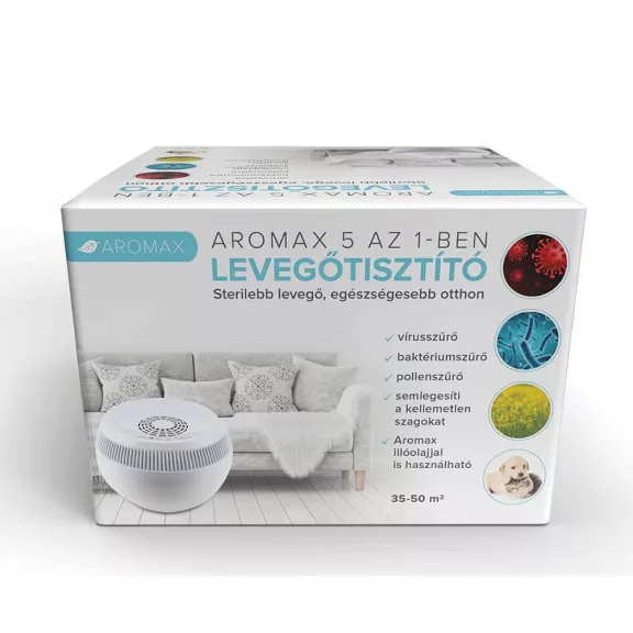 AROMAX 5 AZ 1-BEN LEVEGŐTISZTÍTÓ KÉSZÜLÉK 35-50M3 AROMAX 5 AZ 1-BEN LEVEGŐTISZTÍTÓ KÉSZÜLÉK 35-50M3