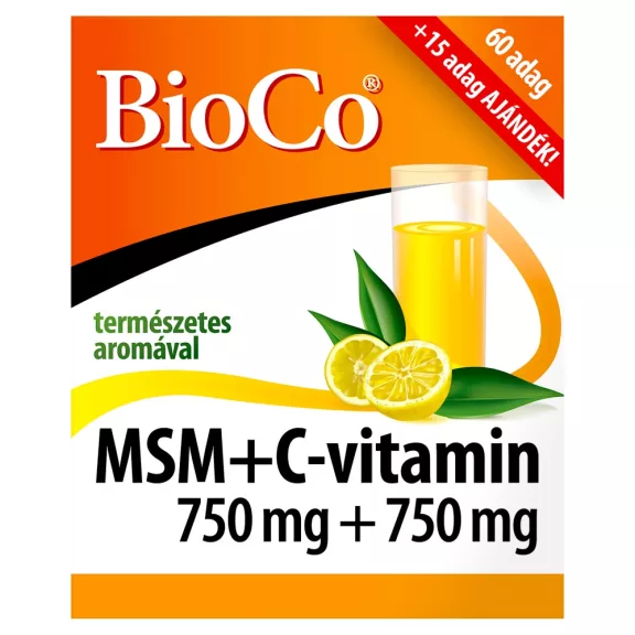 BioCo MSM + C-vitamin italpor 75 db BioCo MSM + C-vitamin italpor 75 db