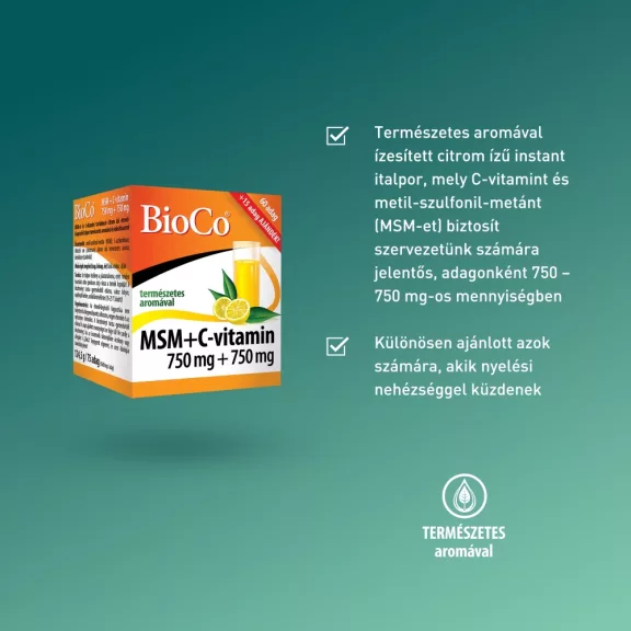 BioCo MSM + C-vitamin italpor 75 db BioCo MSM + C-vitamin italpor 75 db