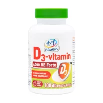   1×1 Vitamin D3-vitamin 4000 NE Forte lime ízű étrend-kiegészítő rágótabletta 100 db