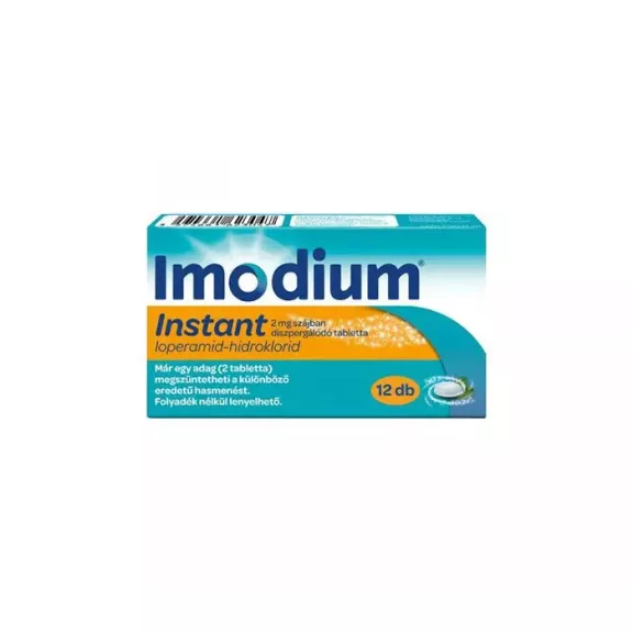 IMODIUM INSTANT 2MG SZAJBAN DISZP.TABL. 12X IMODIUM INSTANT 2MG SZAJBAN DISZP.TABL. 12X