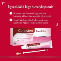 CANESTEN KOMBI UNO 500MG HUVELYKAPSZ.+KREM 1X