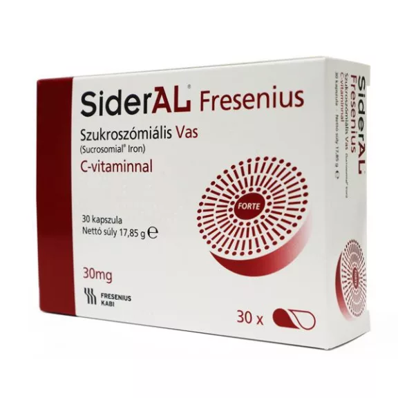 SIDERAL FRESENIUS SZUKROSZ.VAS C-VIT.KAPSZ. 30X SIDERAL FRESENIUS SZUKROSZ.VAS C-VIT.KAPSZ. 30X