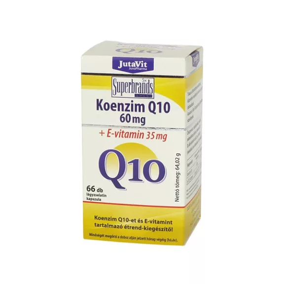 JutaVit Koenzim Q10 + E-vitamin lágyzselatin kapszula 66 db JutaVit Koenzim Q10 + E-vitamin lágyzselatin kapszula 66 db