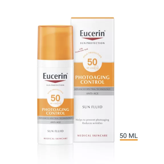 Eucerin Sun Photoaging Control napozókrém arcra SPF50 50 ml Eucerin Sun Photoaging Control napozókrém arcra SPF50 50 ml