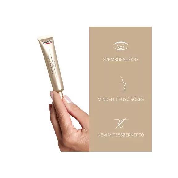 Eucerin Hyaluron-Filler + Elasticity Bőrtömörséget regeneráló szemránckrém SPF20 15 ml Eucerin Hyaluron-Filler + Elasticity Bőrtömörséget regeneráló szemránckrém SPF20 15 ml