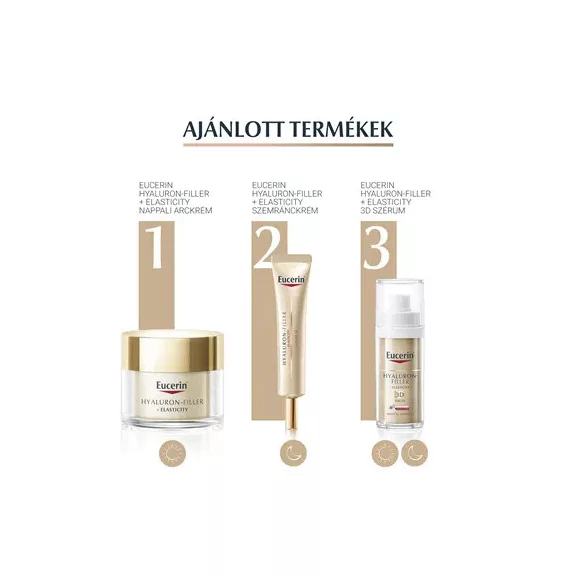 Eucerin Hyaluron-Filler + Elasticity Bőrtömörséget regeneráló szemránckrém SPF20 15 ml Eucerin Hyaluron-Filler + Elasticity Bőrtömörséget regeneráló szemránckrém SPF20 15 ml