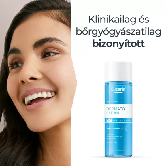 Eucerin DermatoCLEAN [HYALURON] 3 az 1-ben Micellás arclemosó 400 ml