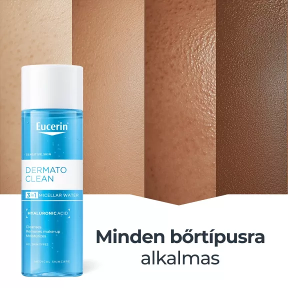 Eucerin DermatoCLEAN [HYALURON] 3 az 1-ben Micellás arclemosó 400 ml