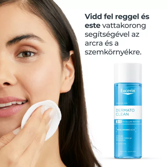 Eucerin DermatoCLEAN [HYALURON] 3 az 1-ben Micellás arclemosó 400 ml