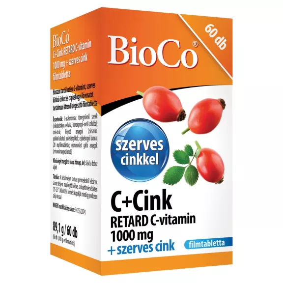 BioCo C+Cink Retard 1000 mg filmtabletta 60 db