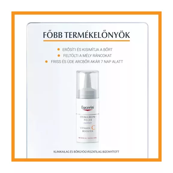 Eucerin Hyaluron-Filler C-vitaminos ránctalanító arcápoló koncentrátum 8 ml