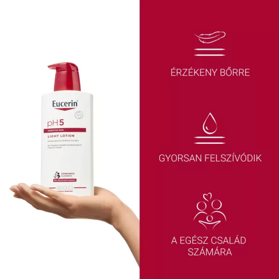 Eucerin pH5 könnyű hidratáló testápoló 400 ml pumpás
