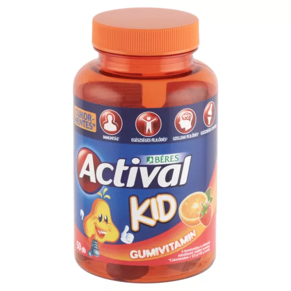 BÉRES ACTIVAL KID GUMIVITAMIN 50X BÉRES ACTIVAL KID GUMIVITAMIN 50X