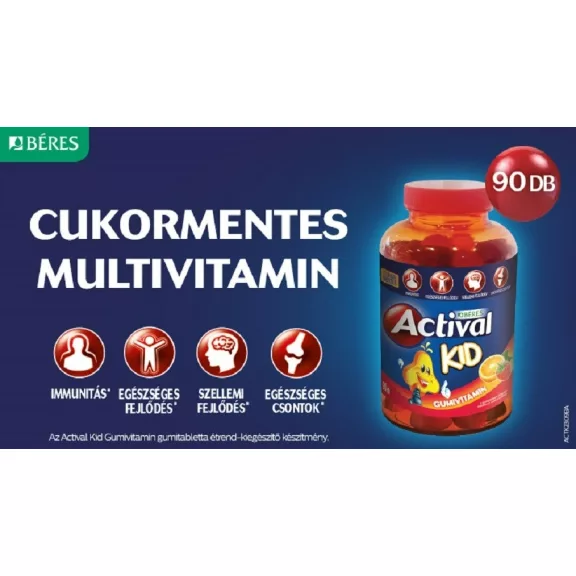 BÉRES ACTIVAL KID GUMIVITAMIN 50X BÉRES ACTIVAL KID GUMIVITAMIN 50X