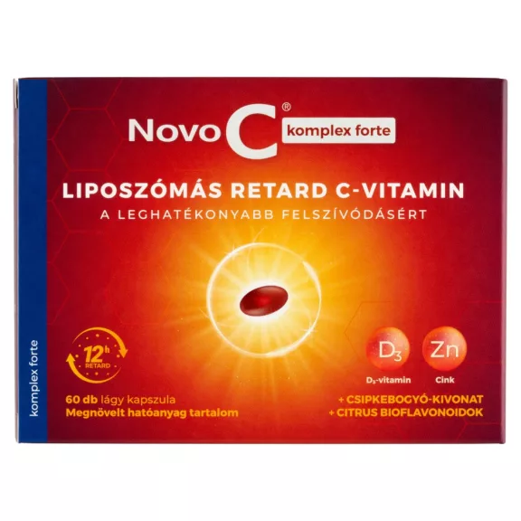 NOVO C KOMPLEX FORTE LIP.RET.C+D3+ZN KAPSZ 60X NOVO C KOMPLEX FORTE LIP.RET.C+D3+ZN KAPSZ 60X