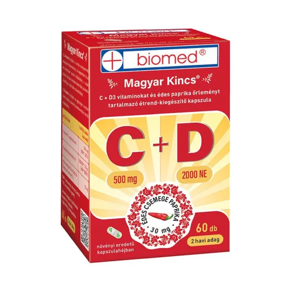 BIOMED MAGYAR KINCS C+D VITAMIN KAPSZ. 60X BIOMED MAGYAR KINCS C+D VITAMIN KAPSZ. 60X