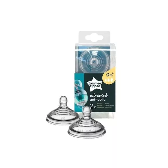 Tommee Tippee Anti-colic variábilis cumisüveg cumi 0+ hó 2 db Tommee Tippee Anti-colic variábilis cumisüveg cumi 0+ hó 2 db