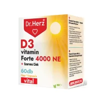   Dr. Herz D3-vitamin forte 4000NE + szerves cink kapszula 60 db