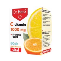 Dr. Herz C-vitamin 1000 mg + D3-vitamin 1000 NE 60 db 