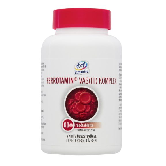 1x1 Vitamin Ferrotamin Vas (III) komplex rágótabletta 60 db 1x1 Vitamin Ferrotamin Vas (III) komplex rágótabletta 60 db